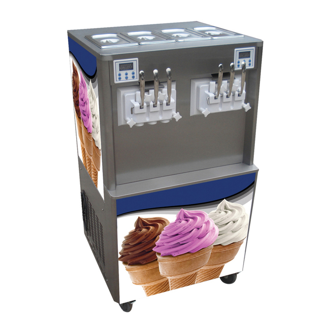 Uso comercial Uso de sabores de máquina de helado en pie Variedad de sabores