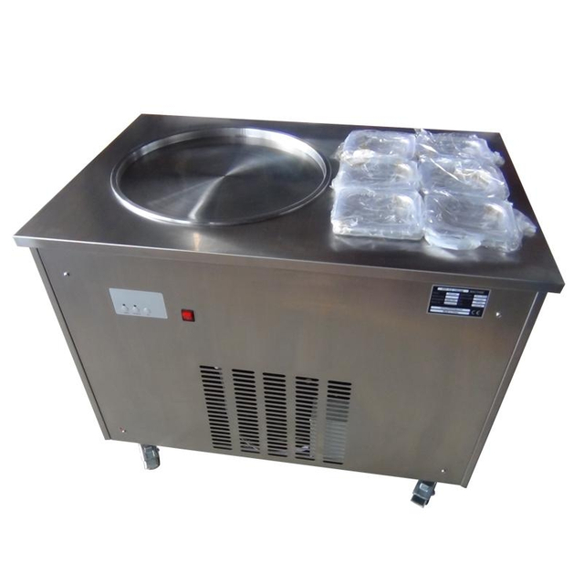 WF1120-6Y Máquina de helados fritos - Recipiente redondo individual 500 con 6 recipientes para cobertura GN